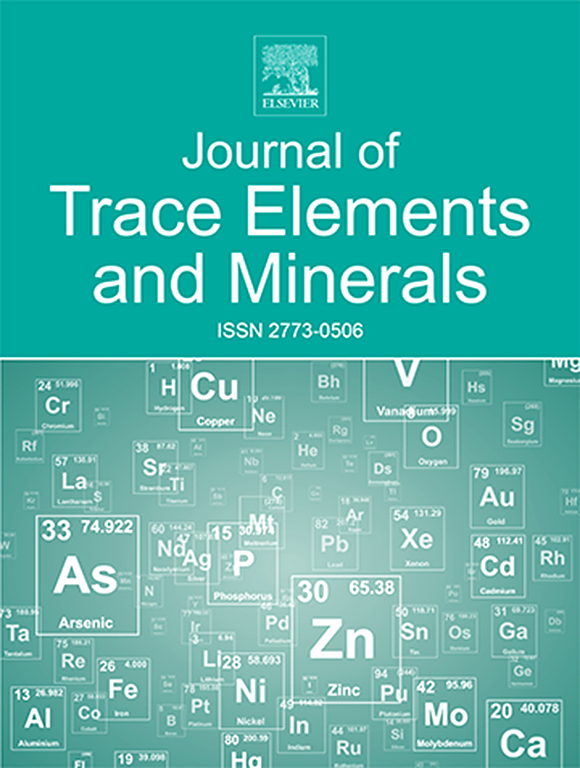 Go to journal home page - Journal of Trace Elements and Minerals
